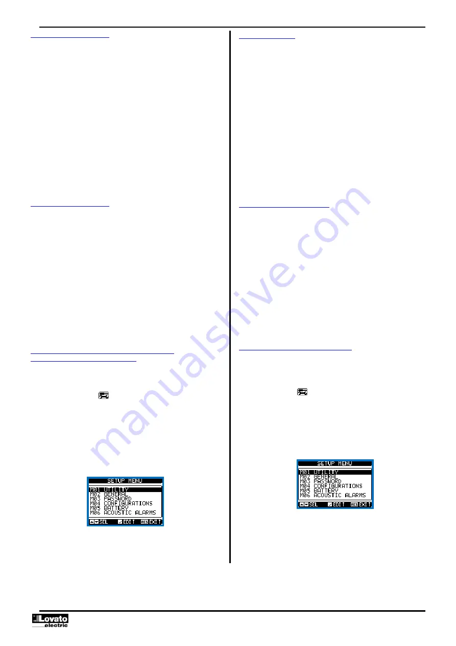 LOVATO ELECTRIC RGK600 Instruction Manual Download Page 13