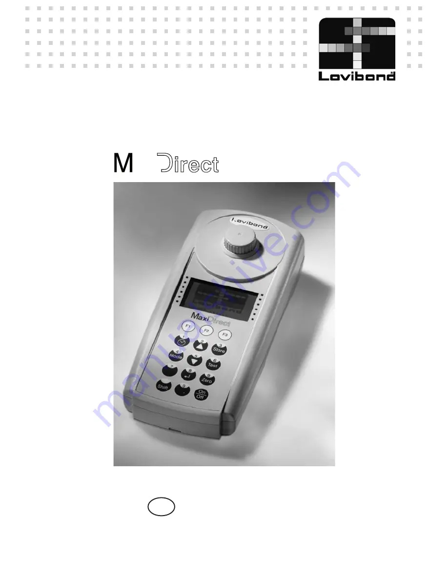 Lovibond Maxi Direct Instruction Manual Download Page 1