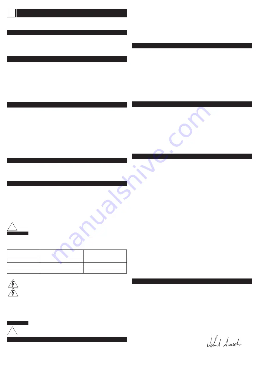 Lowara Genyo 16A/R15-30 Instructions For Installation And Use, Safety, Declaration Of Conformity Download Page 13