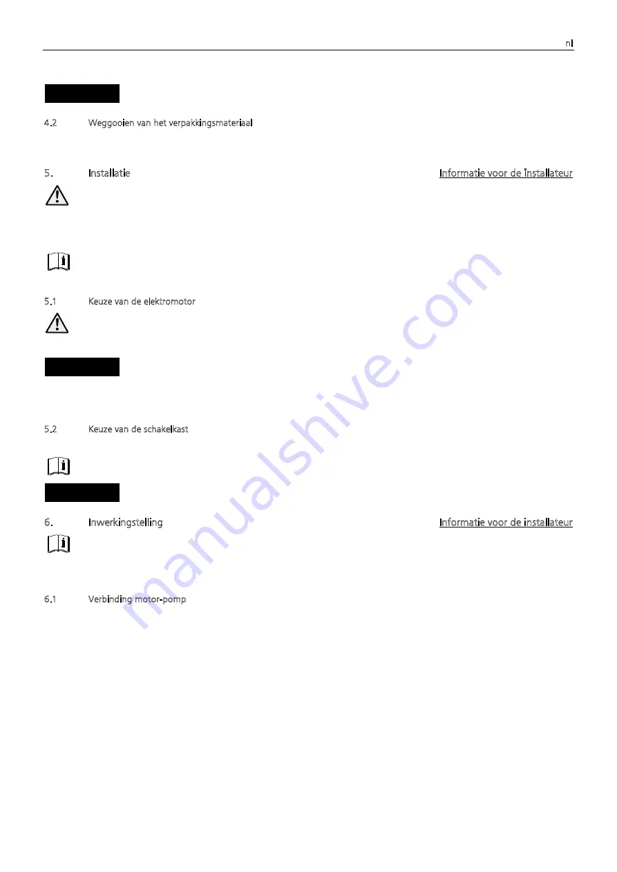 Lowara Z6 SERIES Assembly, Installation And Operating Instructions Download Page 53