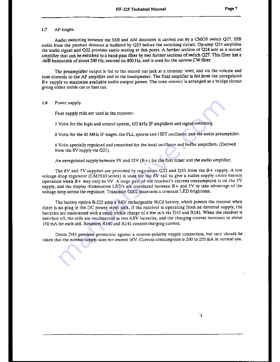 Lowe Electronics HF-225 Technical Manual Download Page 6