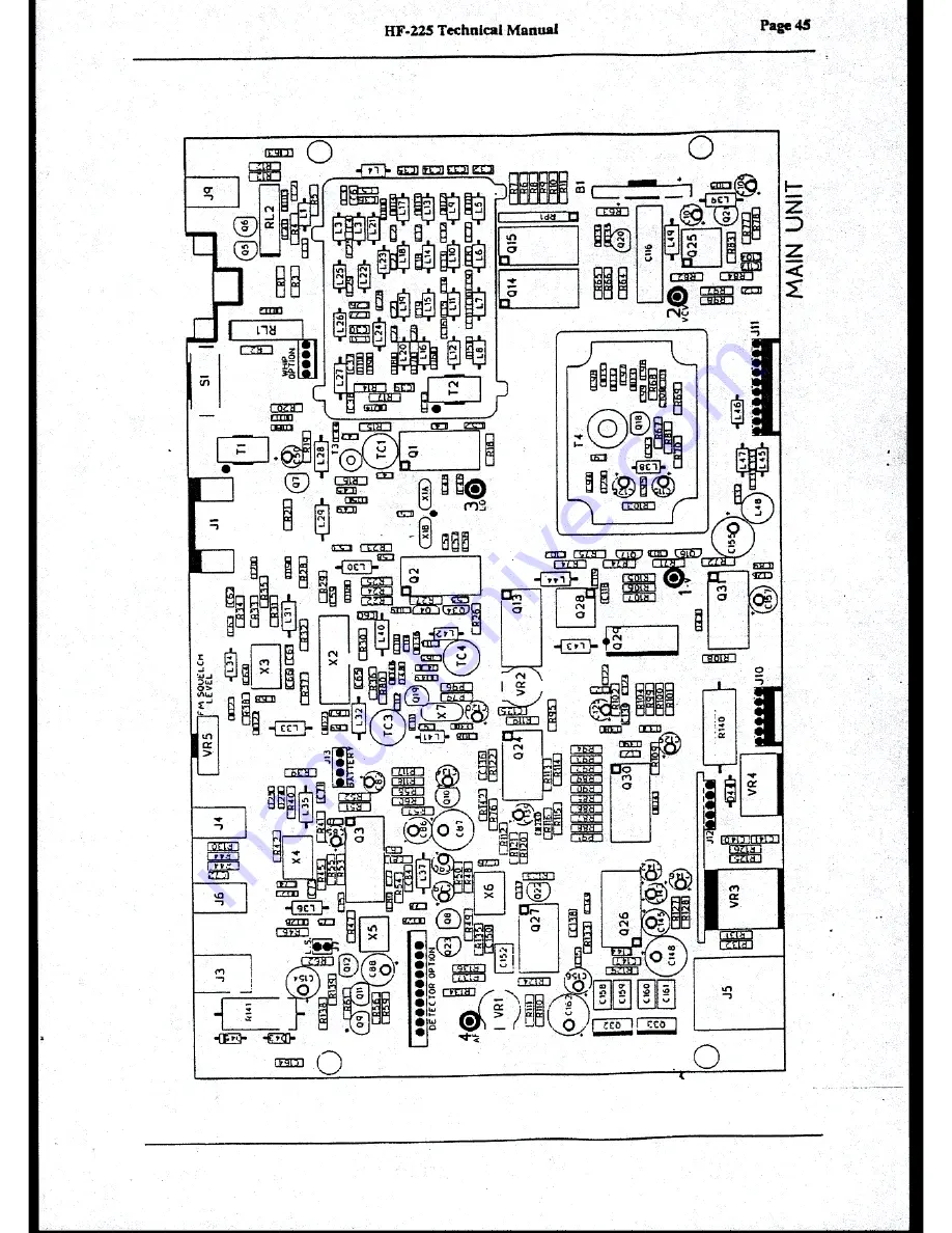 Lowe Electronics HF-225 Technical Manual Download Page 44