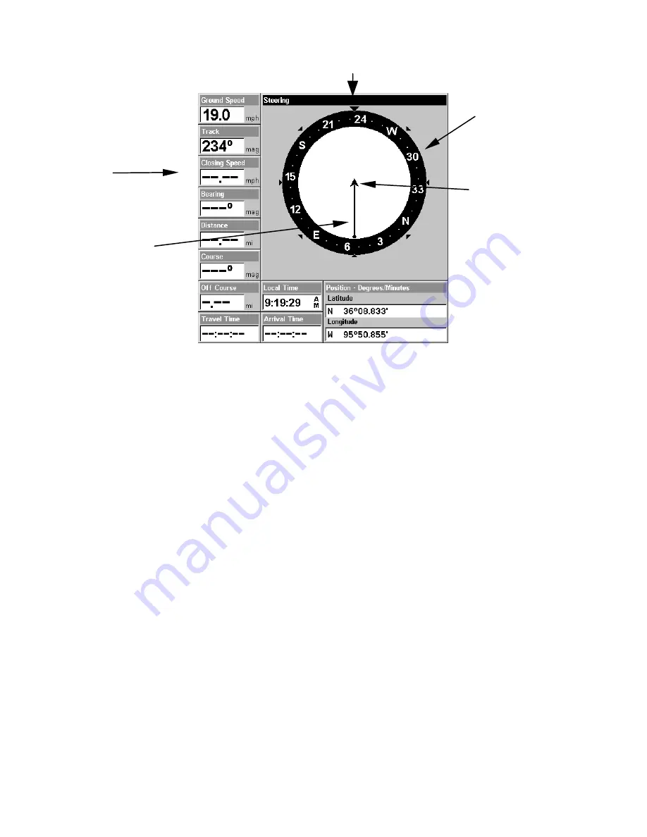 Lowrance Electronics GlobalMap 4800M Operation Instructions Manual Download Page 34