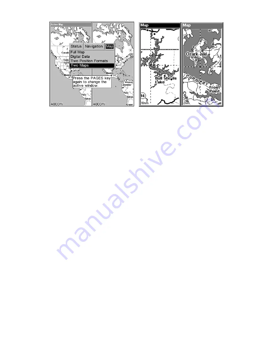 Lowrance Electronics GlobalMap 4800M Operation Instructions Manual Download Page 40