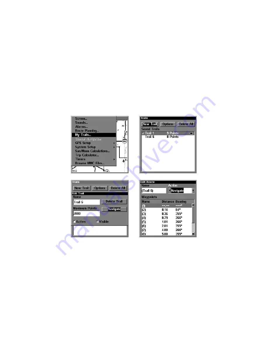 Lowrance Electronics GlobalMap 4800M Operation Instructions Manual Download Page 54