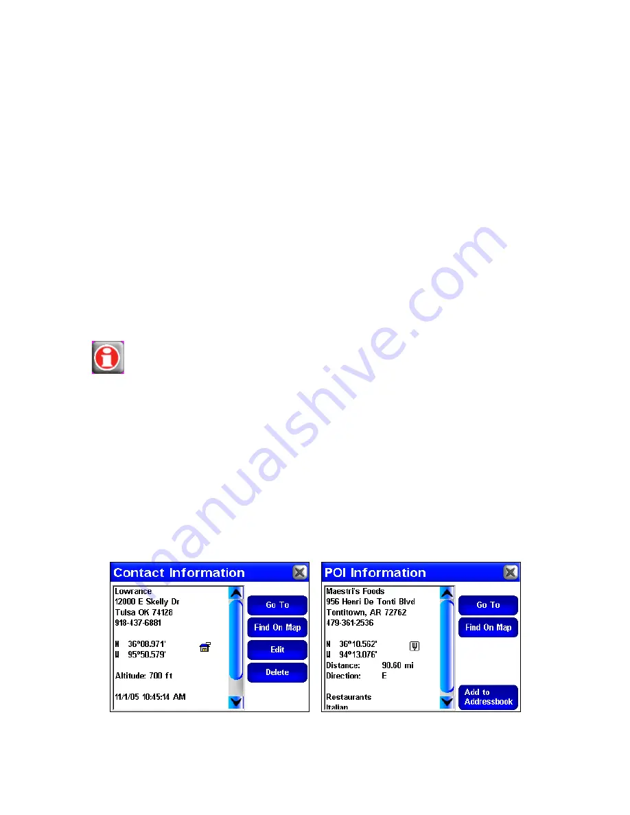 Lowrance Electronics iWAY 350c Quick Start Manual Download Page 33