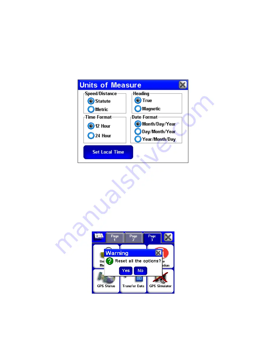 Lowrance Electronics iWAY 350c Скачать руководство пользователя страница 62