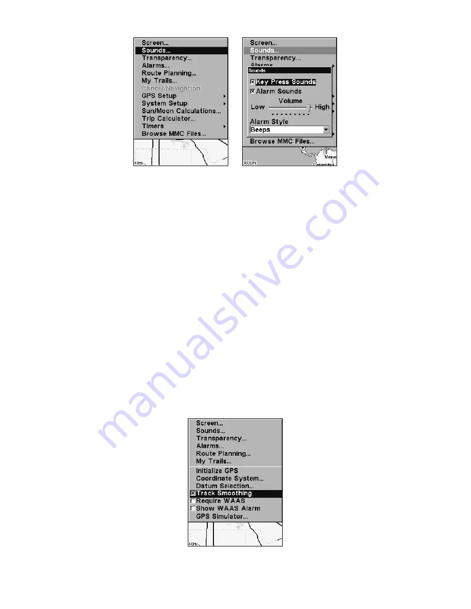 Lowrance GlobalMap 3300C Installation And Operation Instructions Manual Download Page 103