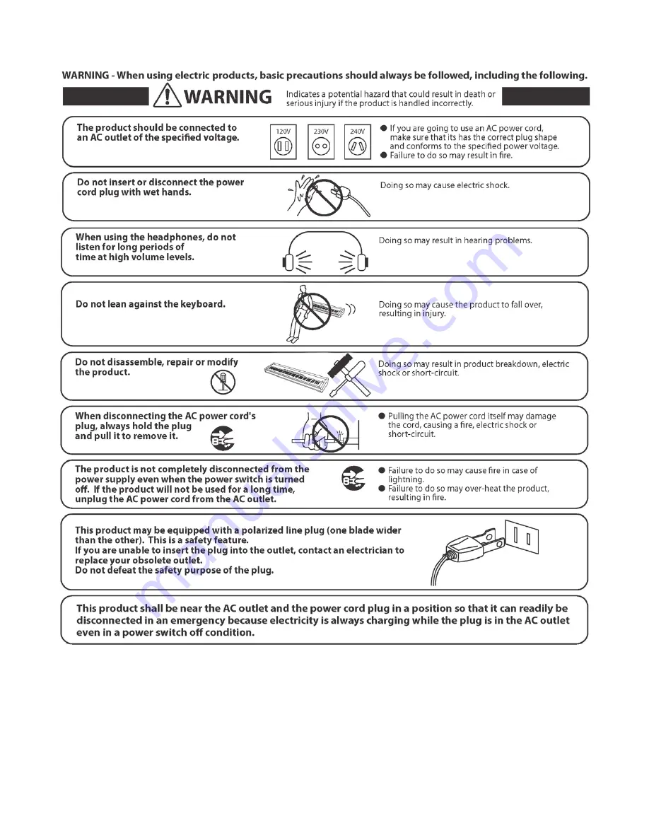 Lowrey EZP3 EASY Piano Скачать руководство пользователя страница 5