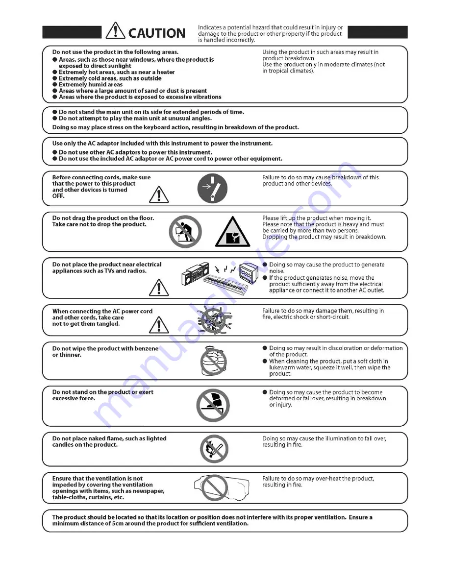 Lowrey EZP7 EASY PIANO Owner'S Manual Download Page 5