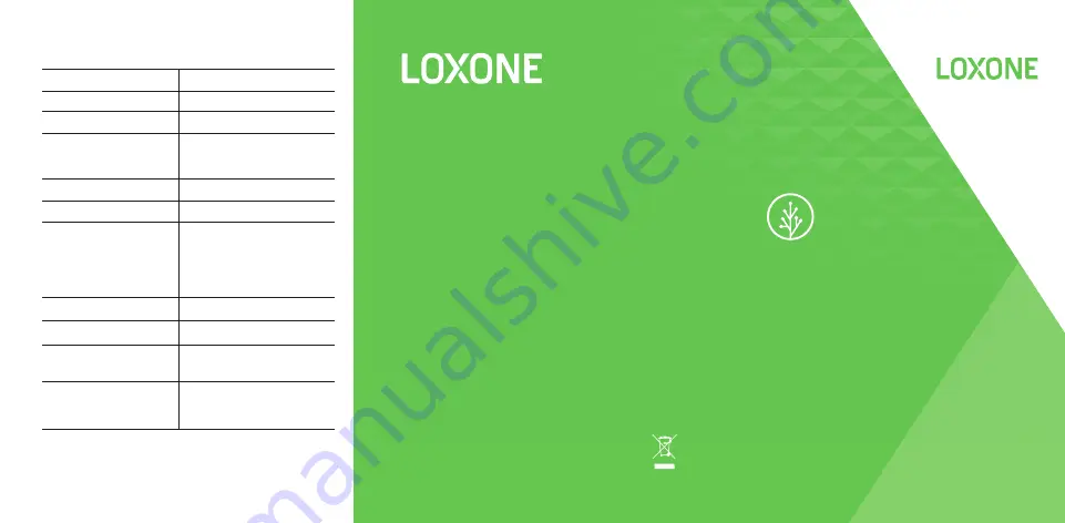 LOXONE Alarm Siren Tree Скачать руководство пользователя страница 1