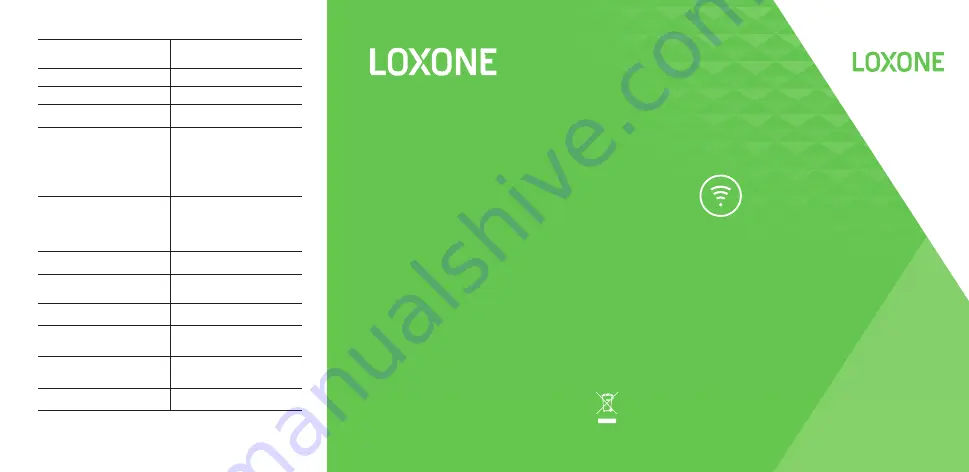 LOXONE Touch Pure Air 100399 Скачать руководство пользователя страница 1