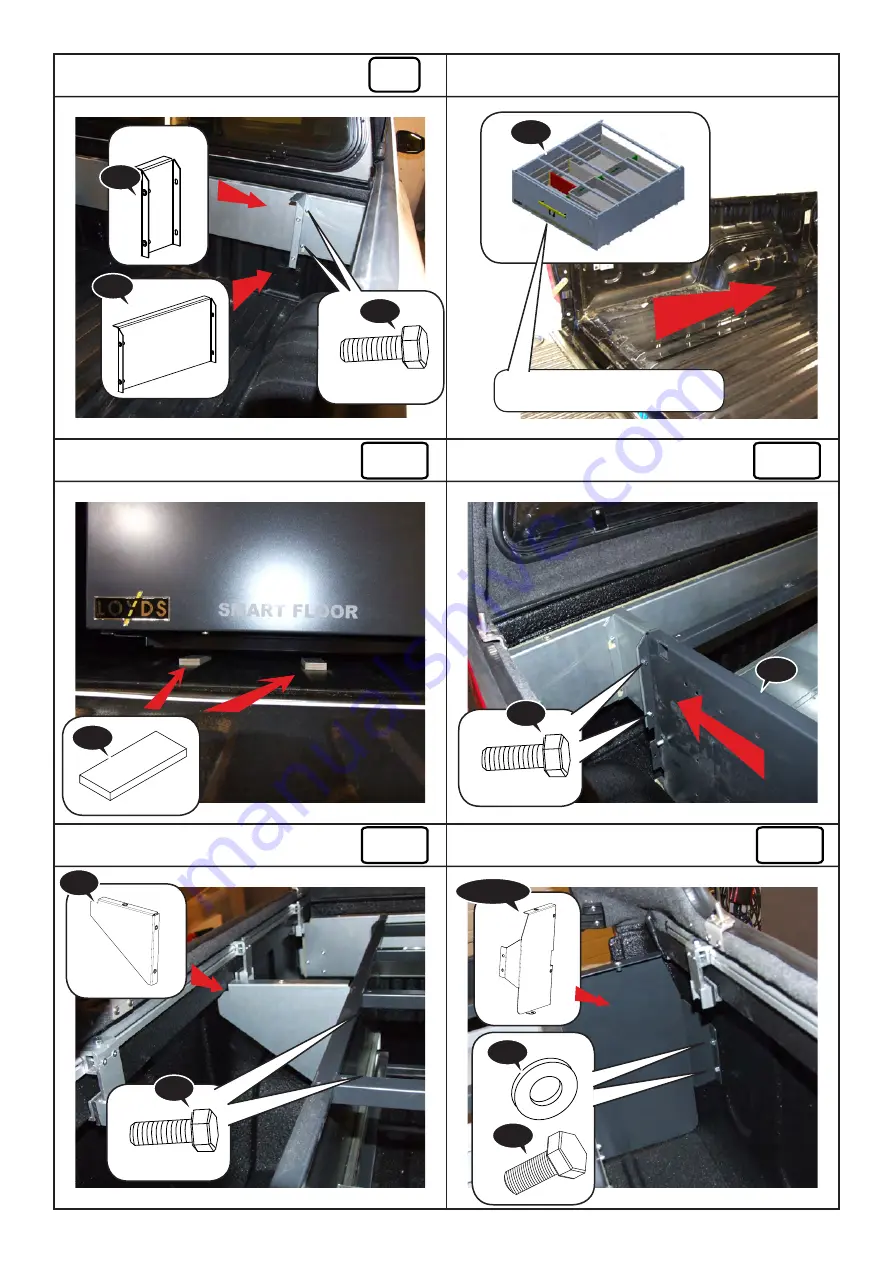 LOYDS SMARTFLOOR Hilux D-Cab Installation Manual Download Page 9