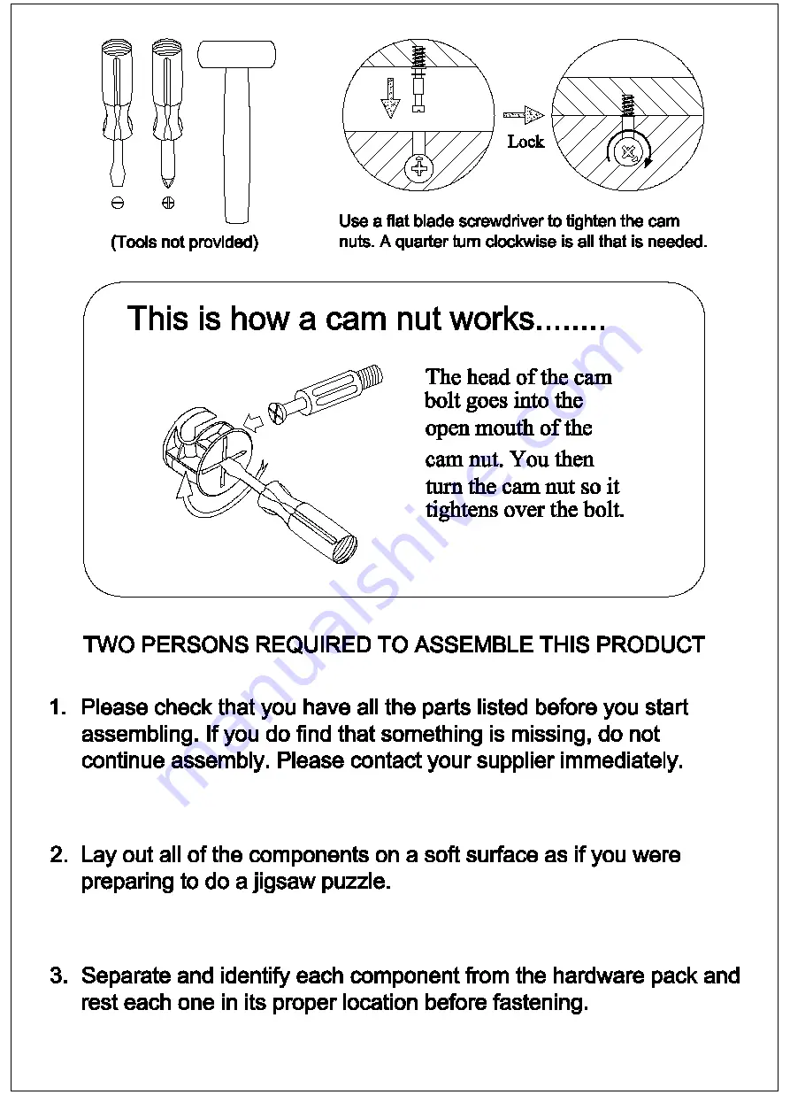 LPD Furniture 5036464057057 Assembly Instructions Manual Download Page 2