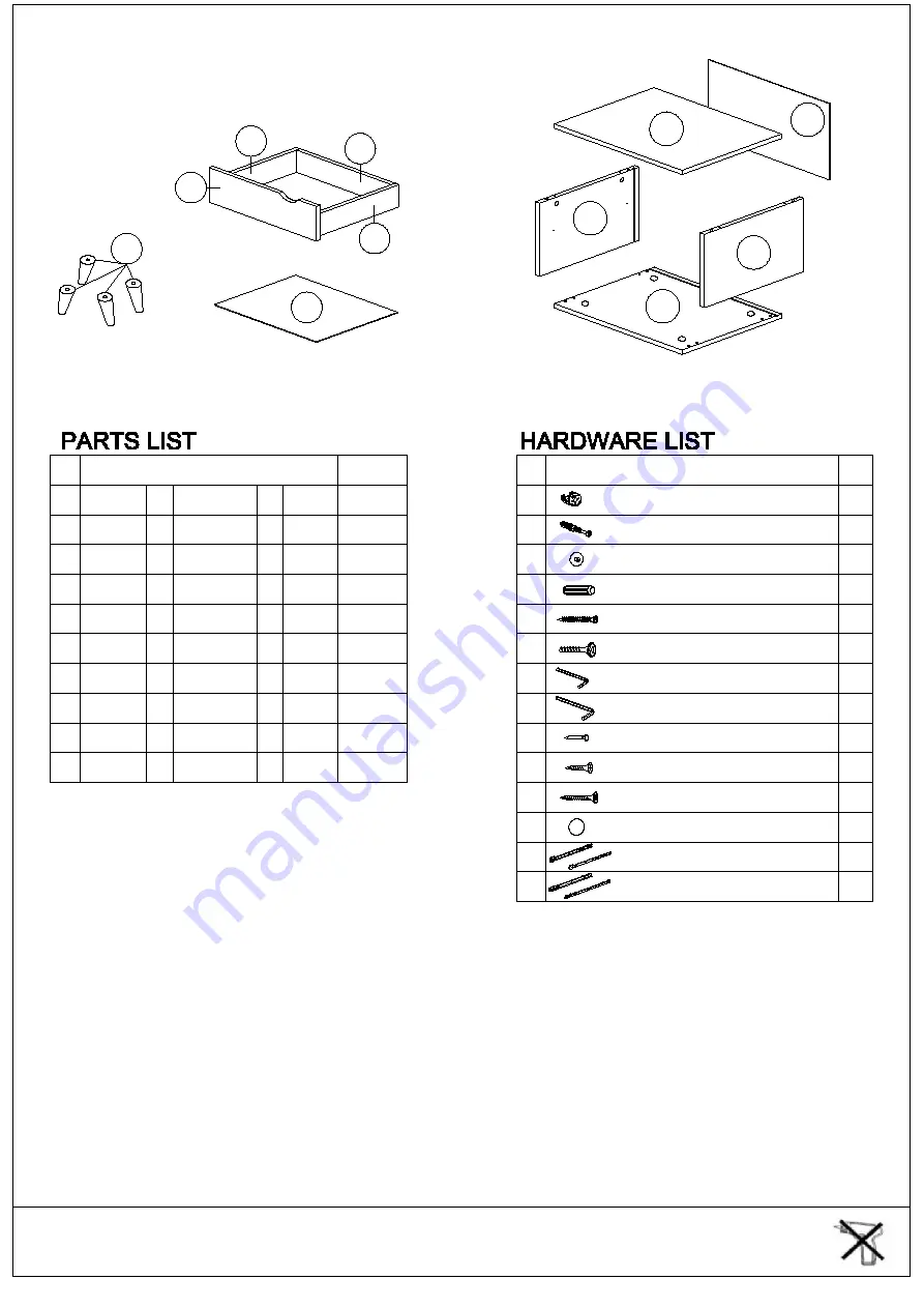 LPD Furniture 5036464057057 Assembly Instructions Manual Download Page 3