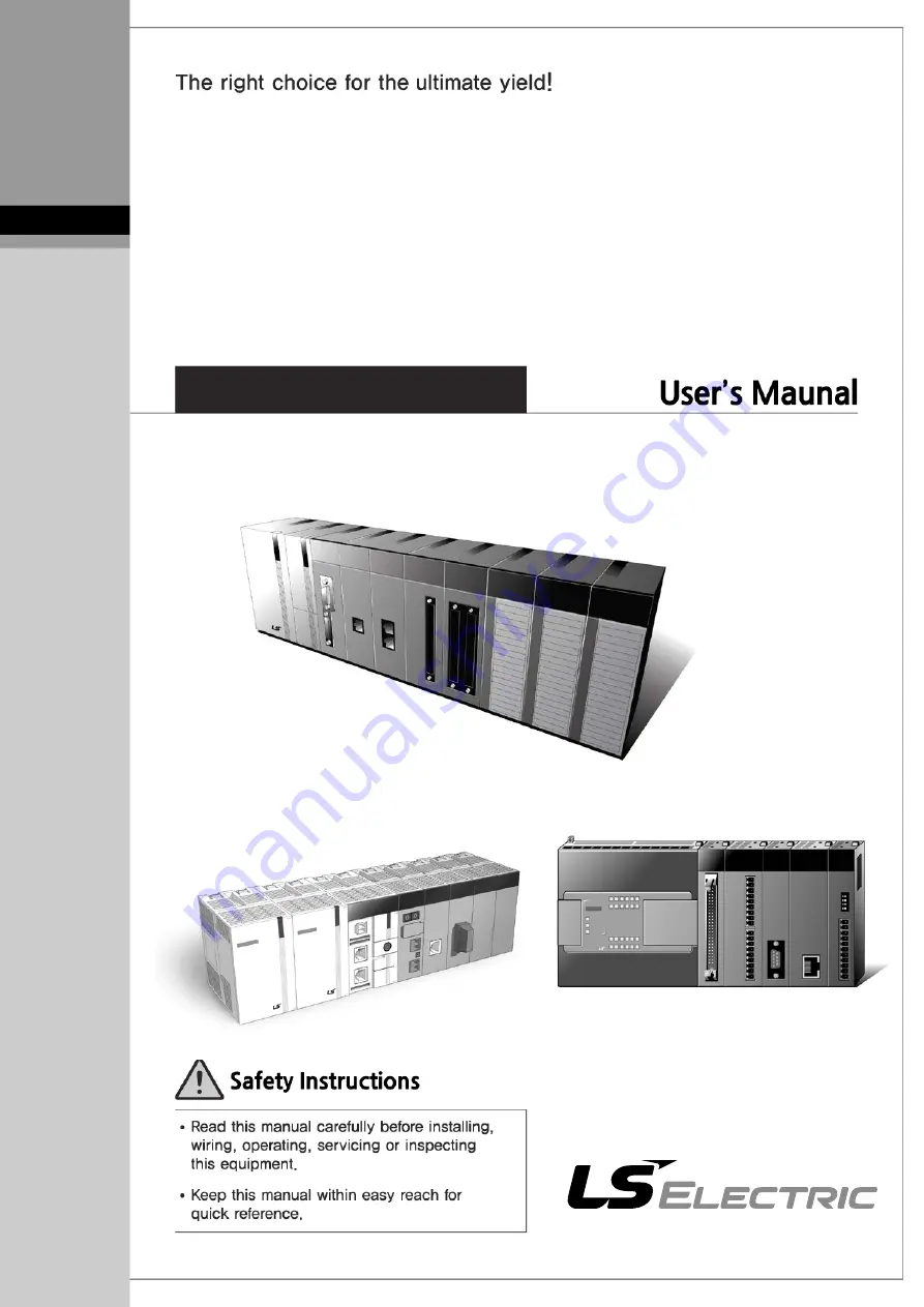 LS ELECTRIC XGT Series User Manual Download Page 1