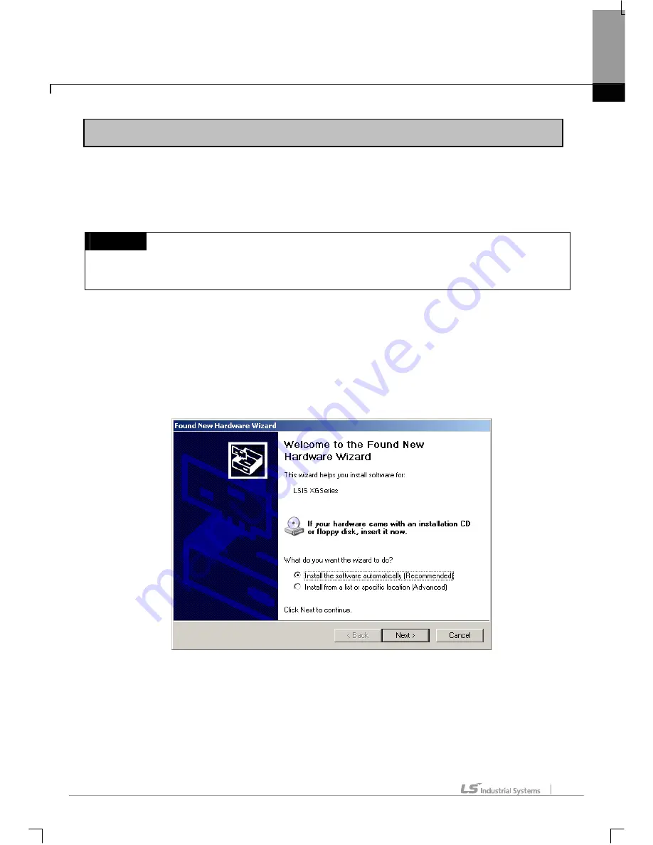 LS Industrial Systems XG5000 User Manual Download Page 25