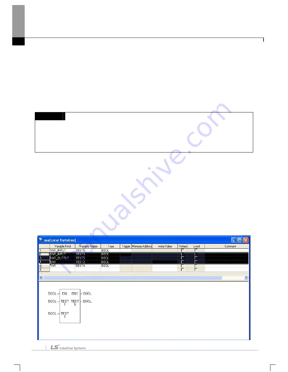 LS Industrial Systems XG5000 User Manual Download Page 180