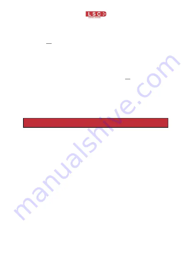 LSC Mantra Mini Quick Start Manual Download Page 7