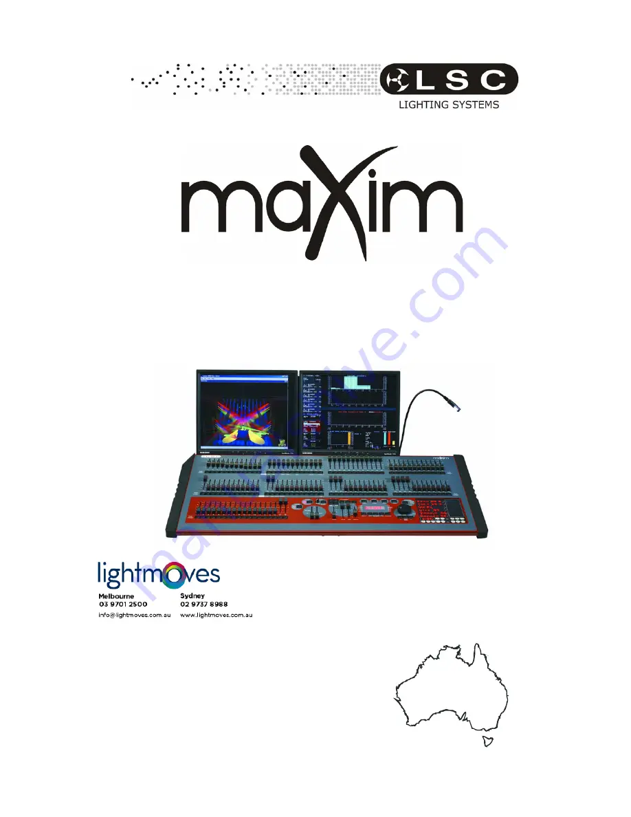 LSC maXim LP Operator'S Manual Download Page 1