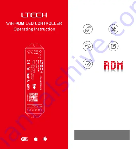 Ltech WiFi-RDM Series Operating Instructions Manual Download Page 1