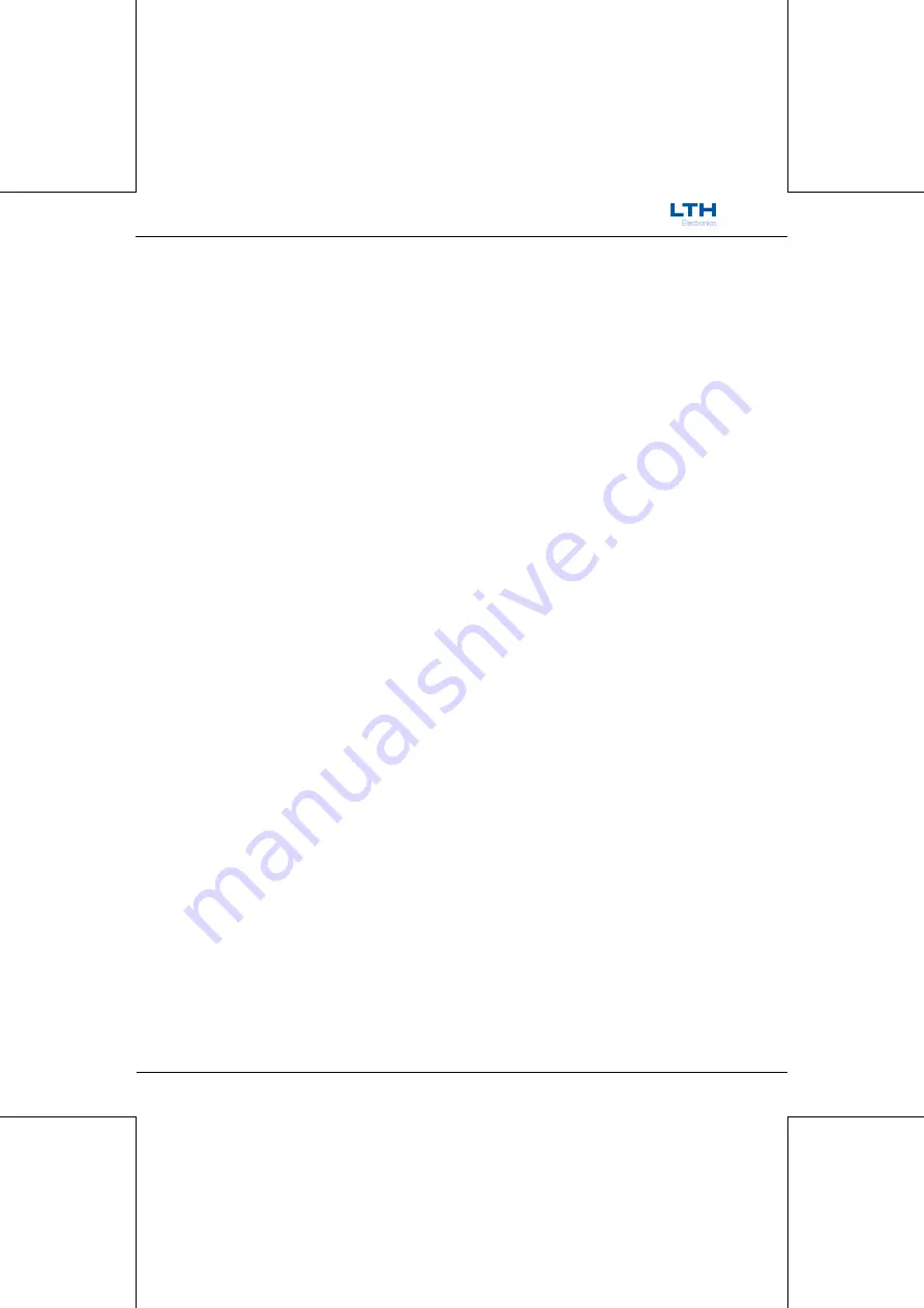 LTH Electronics MTD75 Operation Manual Download Page 7