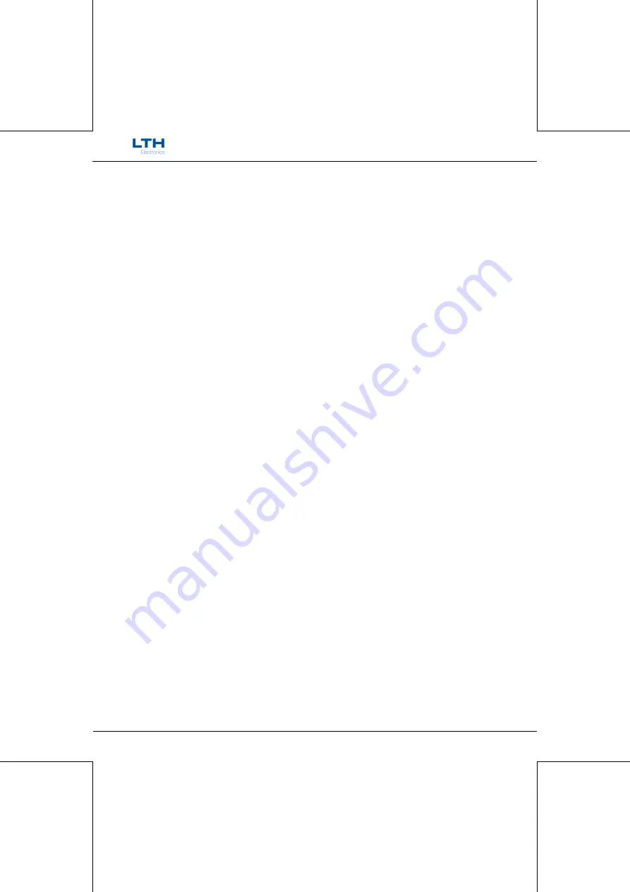 LTH Electronics MTD75 Operation Manual Download Page 8