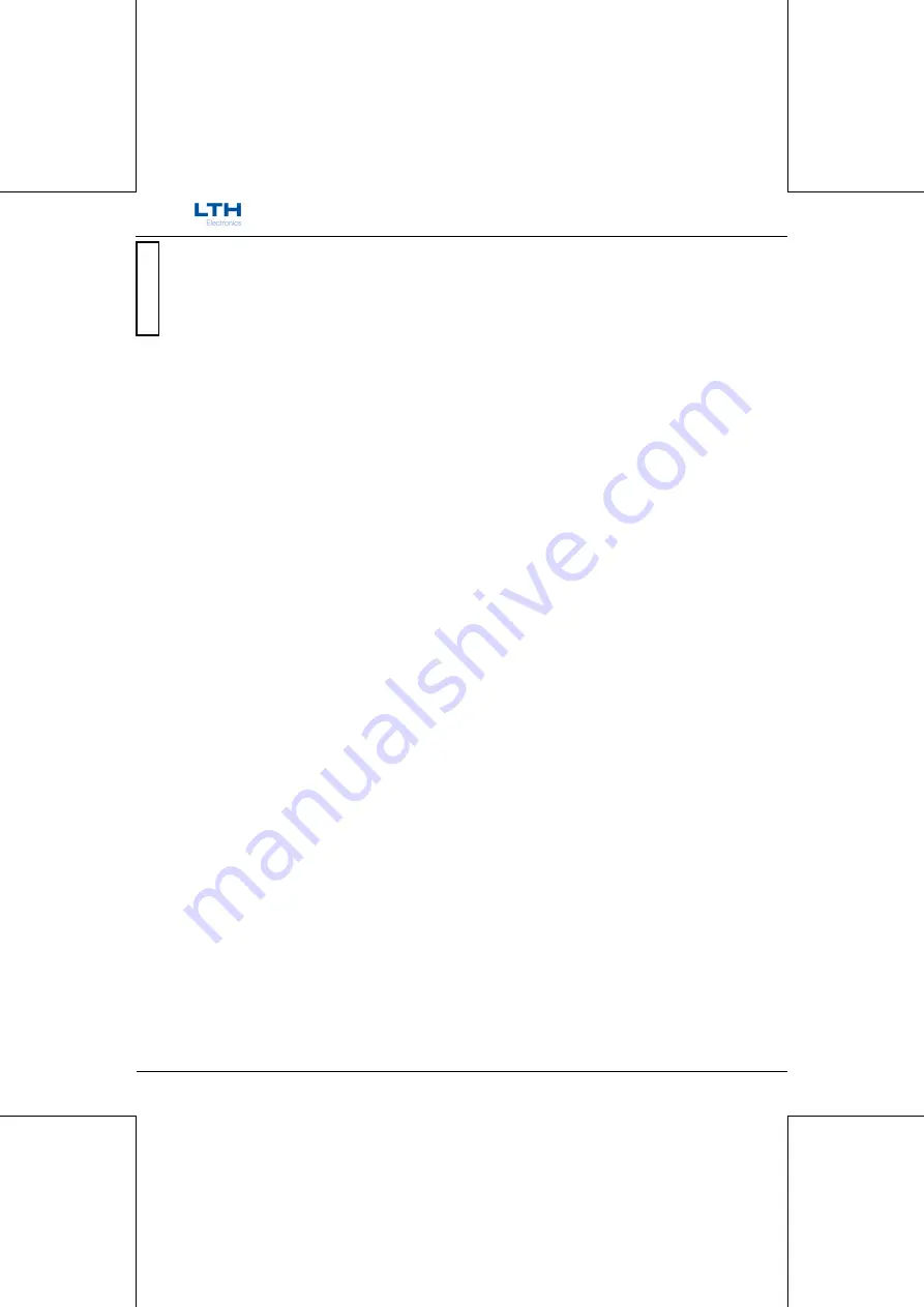 LTH Electronics MTD75 Operation Manual Download Page 14