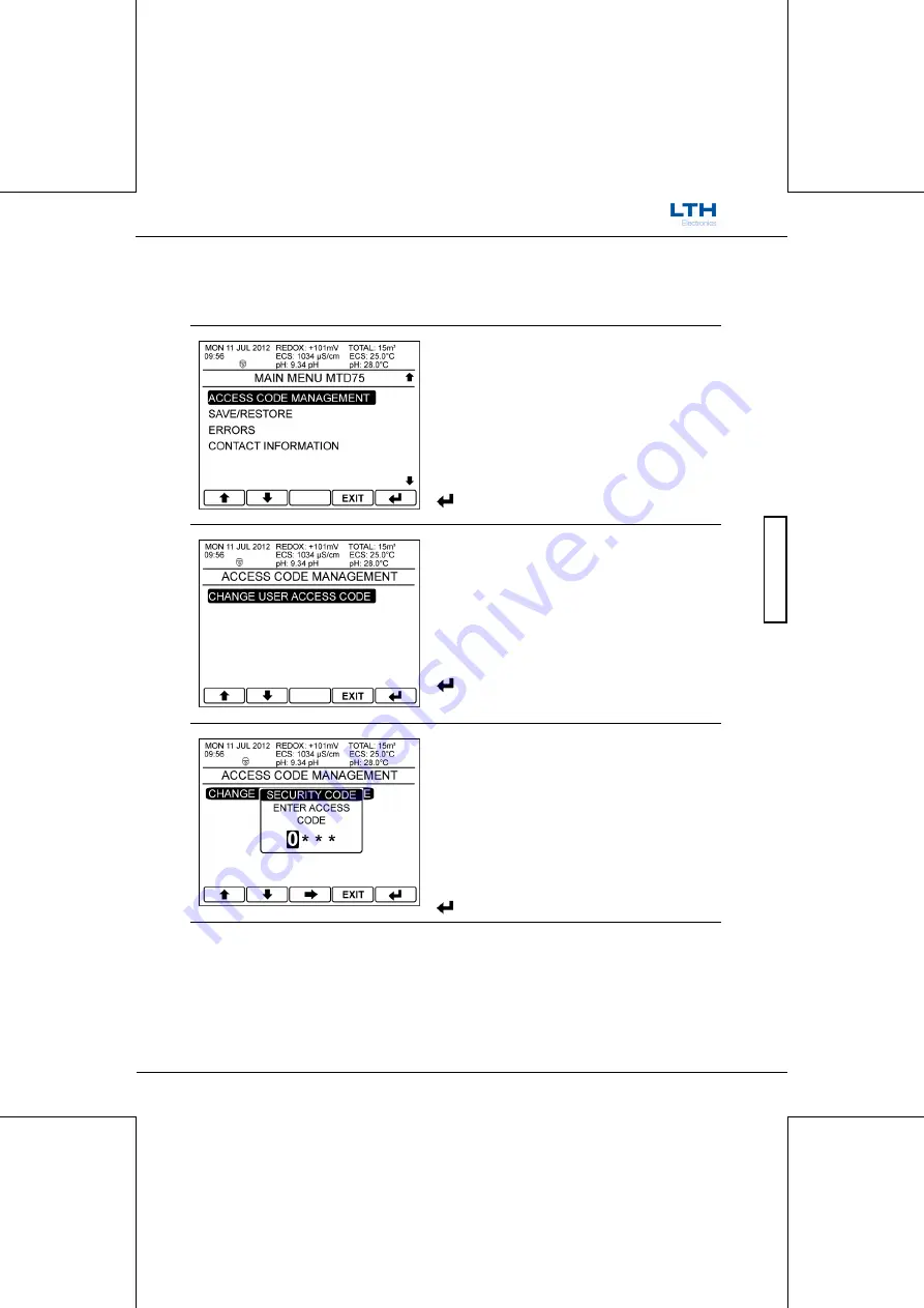 LTH Electronics MTD75 Operation Manual Download Page 61