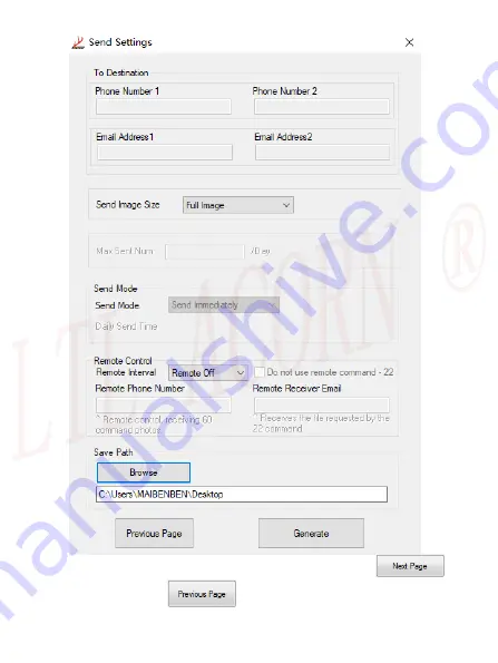 Ltl Acorn Ltl-8830 Series User Manual Download Page 48