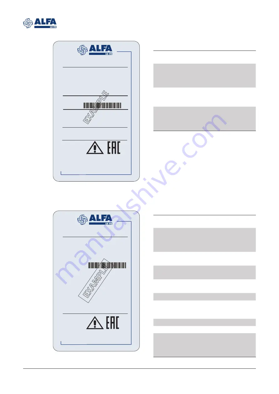 LU-VE Alfa LU-VE Alfa-V VDD Instruction Manual Download Page 6