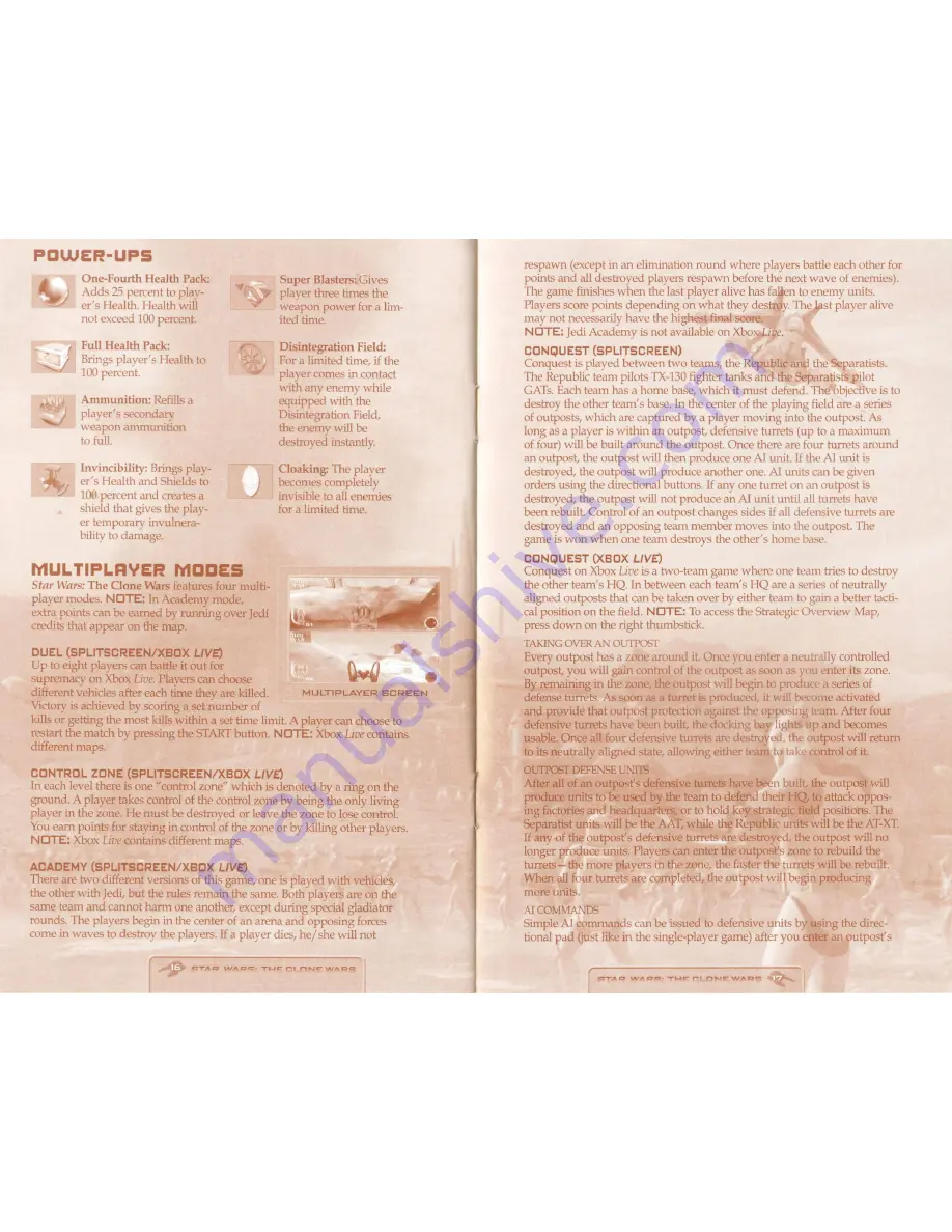 LucasArts STAR WARS-THE CLONE WARS Manual Download Page 10