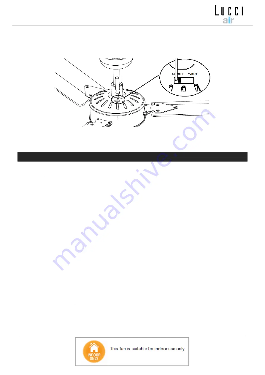 LUCCI Air AIRFUSION CAROLINA Installation And Operation Manual Download Page 10