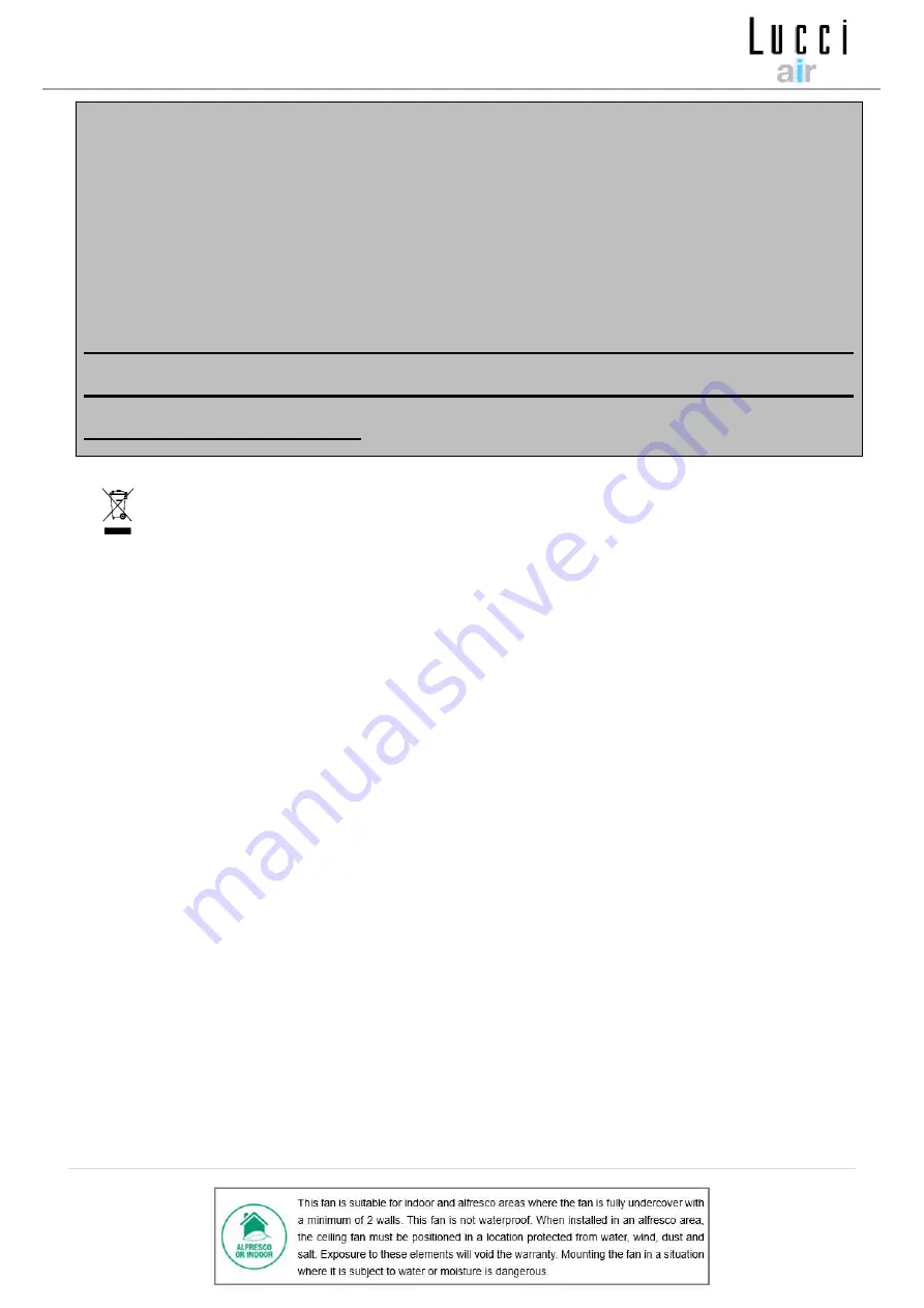 LUCCI Airfusion Airmover Installation Instructions Manual Download Page 3