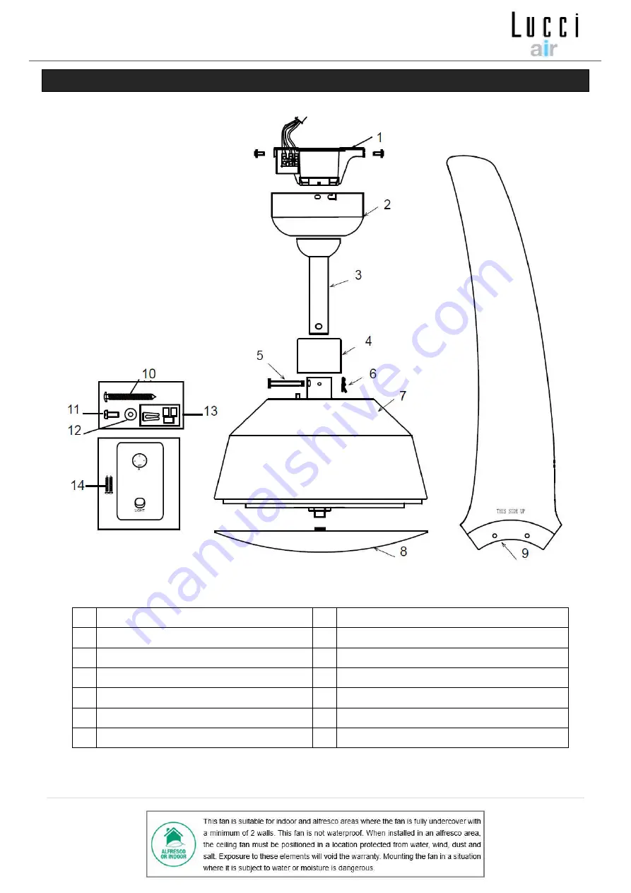 LUCCI Airfusion Airmover Installation Instructions Manual Download Page 4