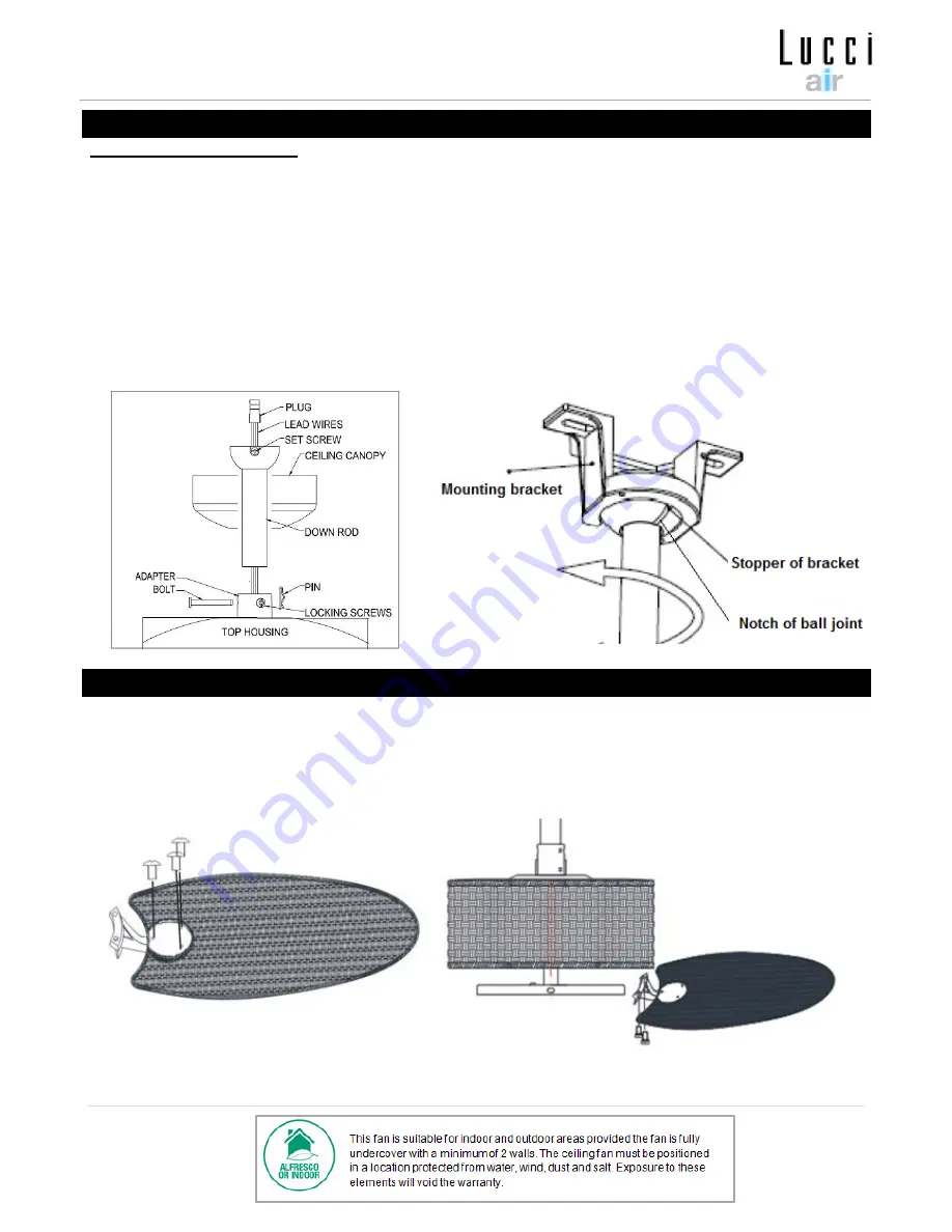 LUCCI FIJIAN II Installation Instructions Manual Download Page 6