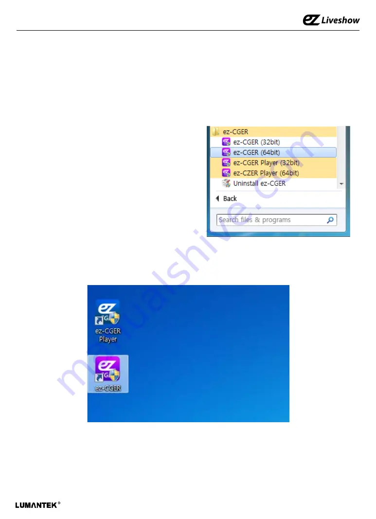 Lumantek ez Liveshow ez-CGER Manual Download Page 17