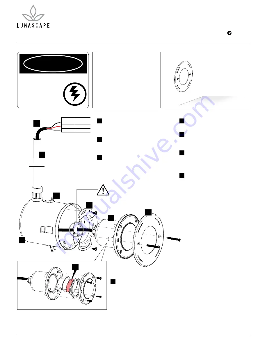 Lumascape LS333ANS-2COB Installation Instructions Download Page 1