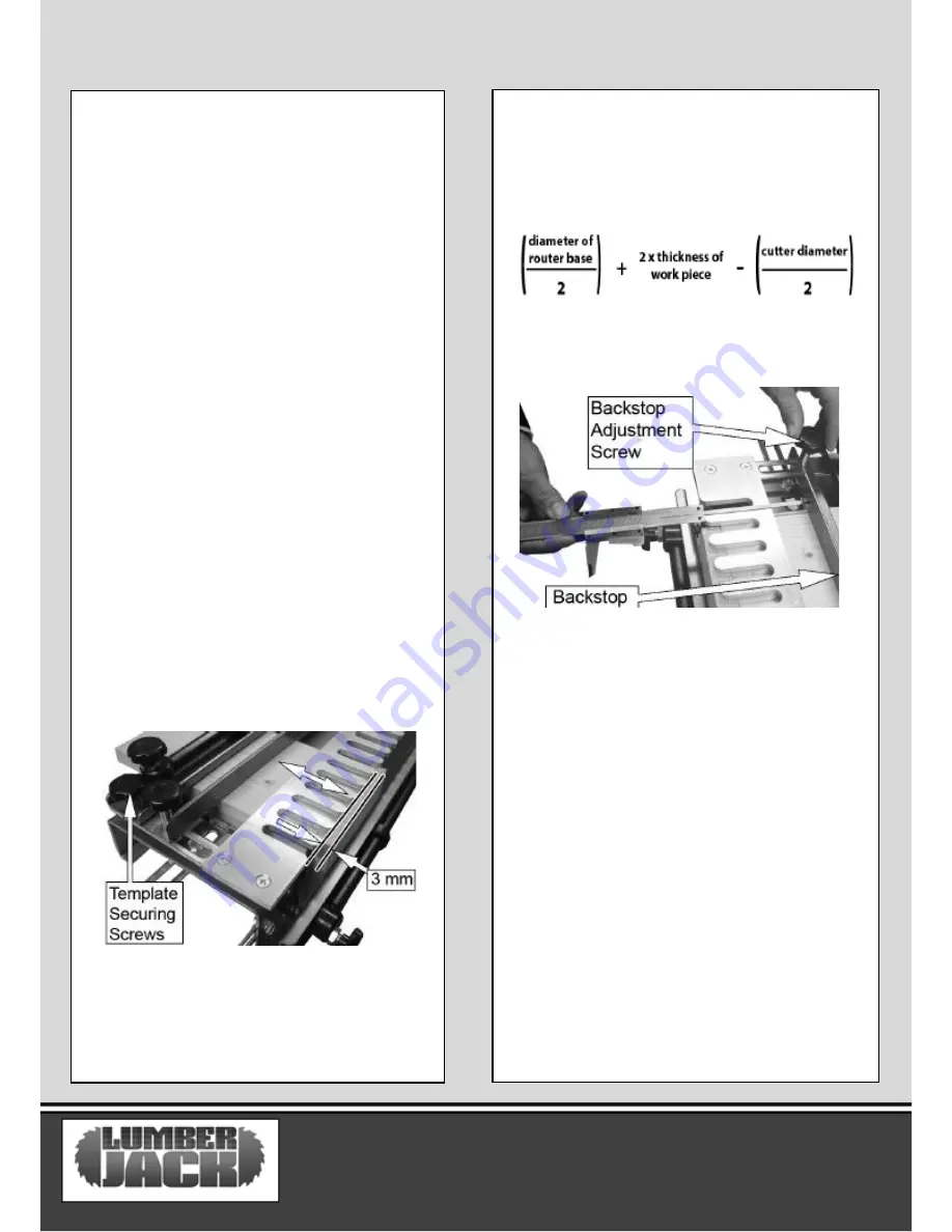 Lumber Jack DTJ300 Safety And Operating Manual Download Page 10