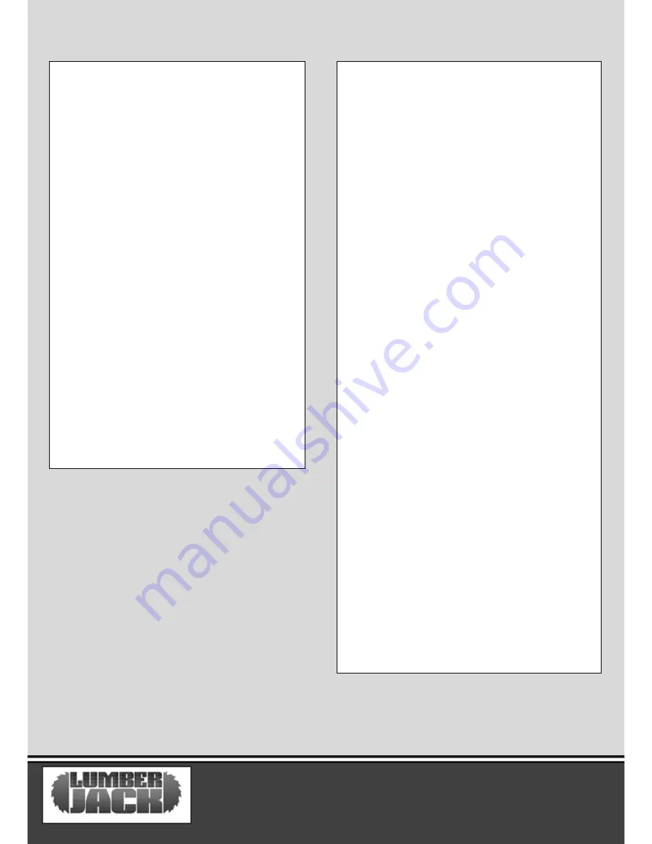 Lumber Jack PHJ95 Operating Manual Download Page 5