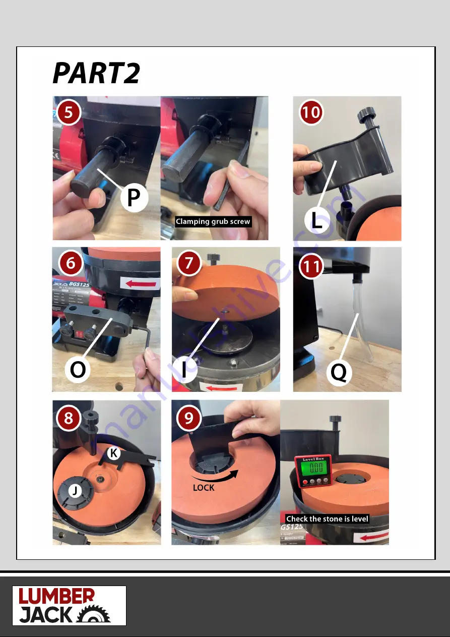 Lumberjack BGS125 Safety And Operating Manual Download Page 10