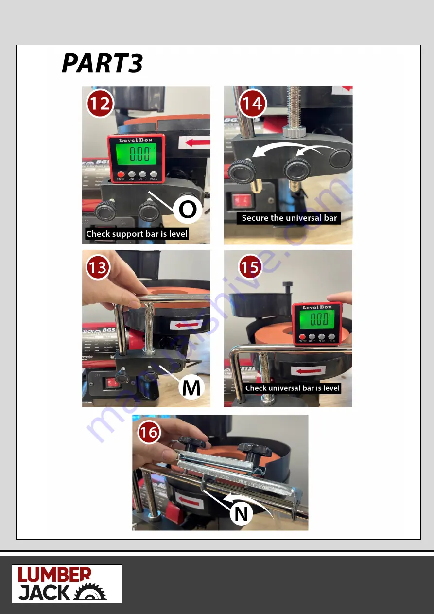 Lumberjack BGS125 Safety And Operating Manual Download Page 11