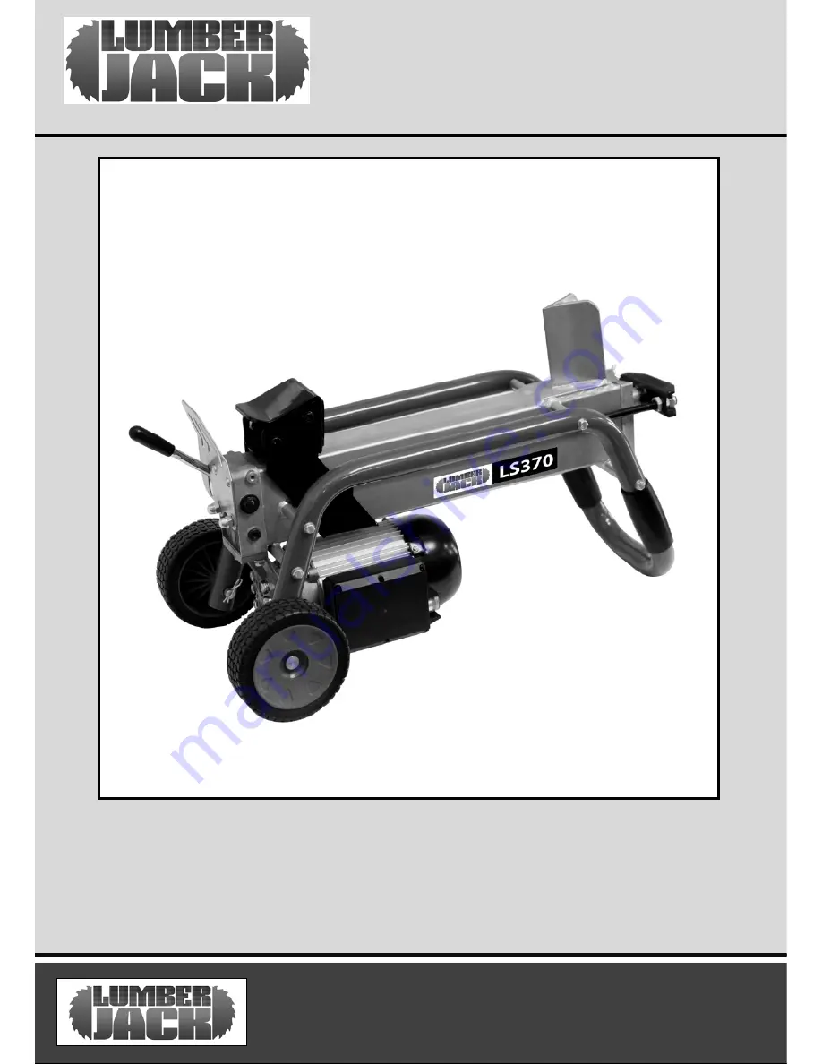 Lumberjack LS370 Original Instructions Manual Download Page 1