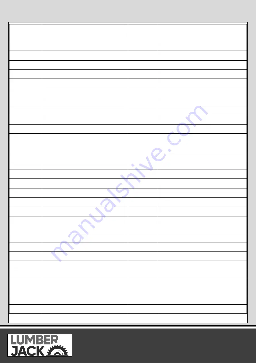 Lumberjack SCMS254SB Safety And Operating Manual Download Page 21