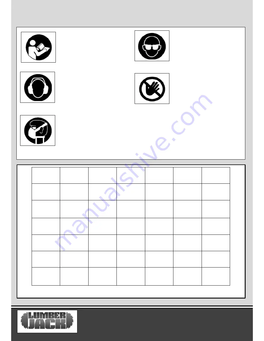 Lumberjack SS406 Safety And Operating Manual Download Page 6