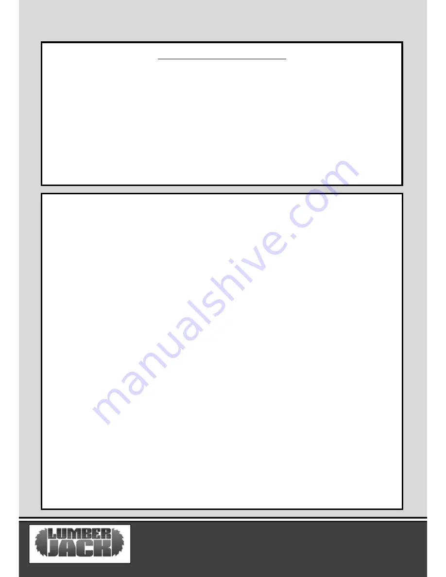 Lumberjack TS254PL Original Instructions Manual Download Page 2