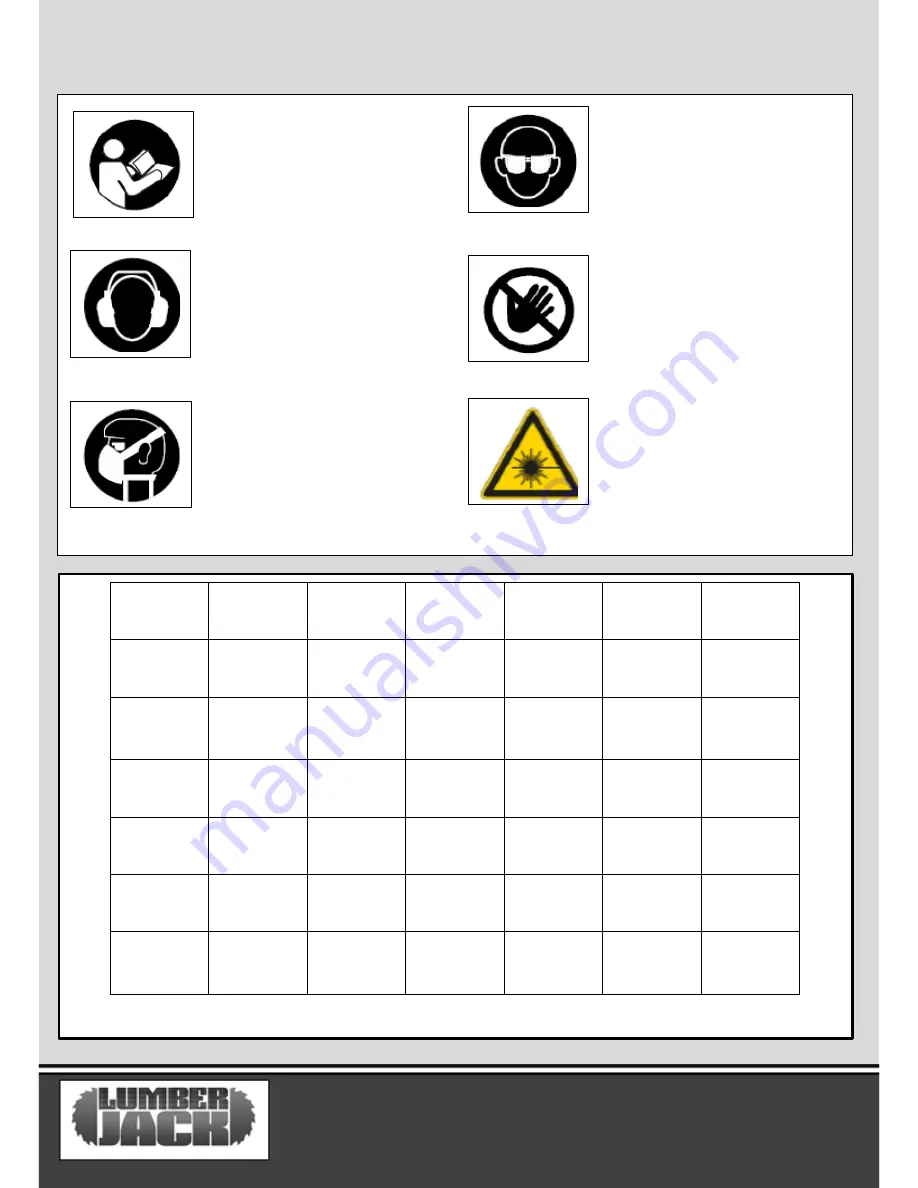 Lumberjack TS254SE Original Instructions Manual Download Page 8