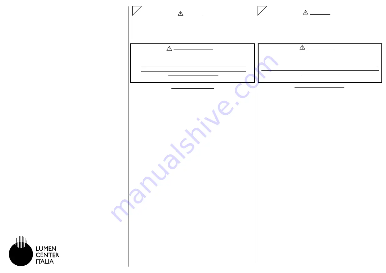 LUMEN CENTER ITALIA FLAT 04 Assembly Instruction Download Page 2