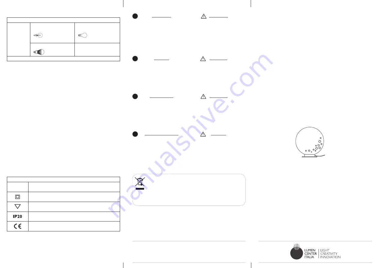 LUMEN CENTER ITALIA ICEGLOBE MINI 02 Assembly Instructions Download Page 1