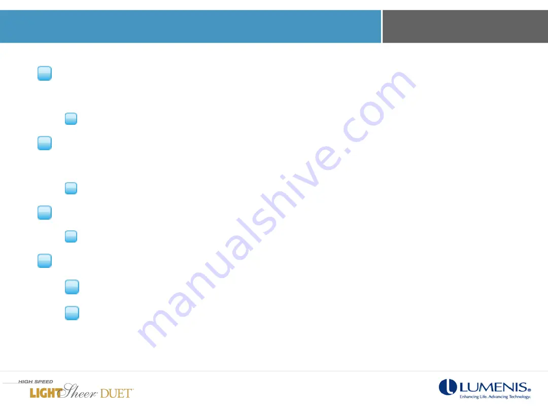 LUMENIS LightSheer Duet In-Servicing Training Download Page 8